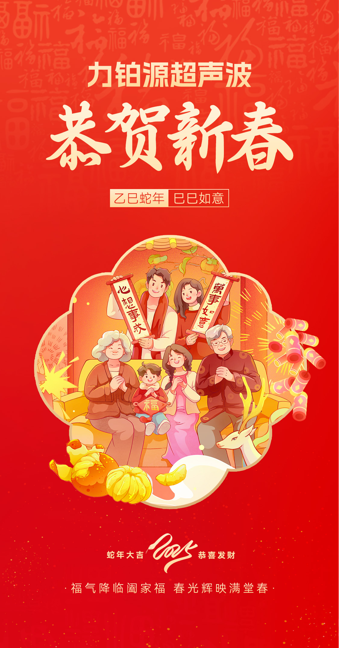 恭賀新春，力鉑源超聲波向您拜年啦！